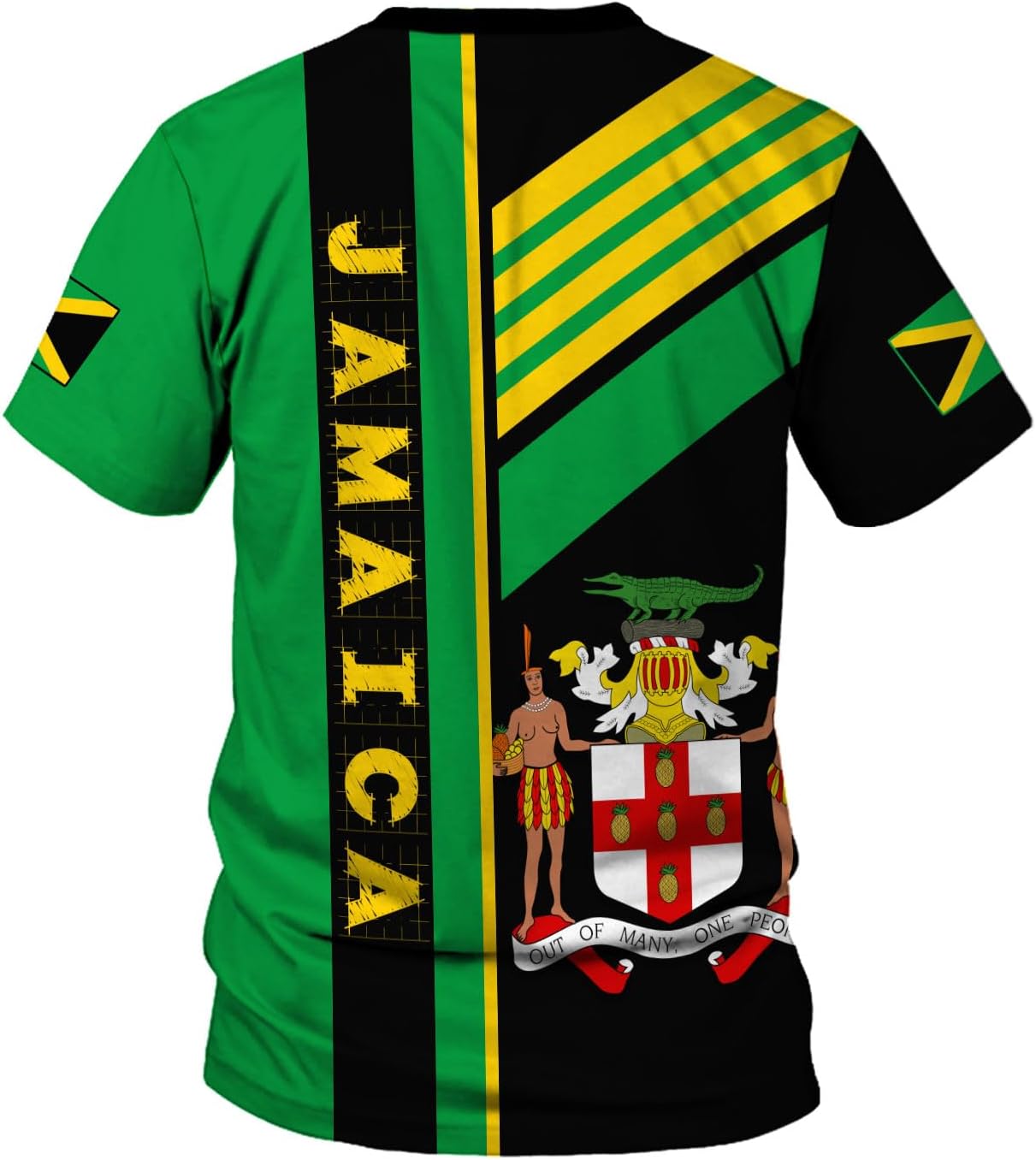 MoonArt Personalized Jamaica Shirt Custom Jamaica Flag Lion Hoodie for Men and Women, Jamaican Pride T-Shirt, Jamaicana