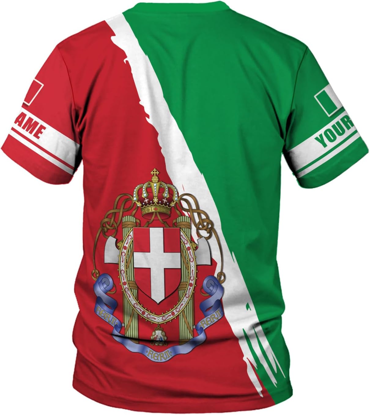 Artparel Personalized Italy Shirt 3D Italia Flag Shirt Italian Flag Shirts Italiano Shirt 3D Italian Shirt Flag for Men Women