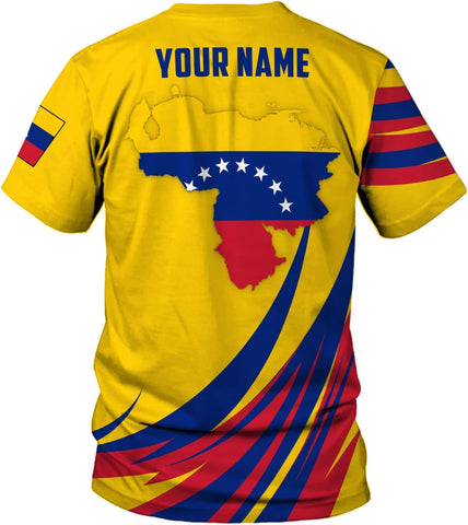 Royal Fight Personalized Coat of Arms Shirt with Venezuela Flag - Pride Shirts for Men & Women