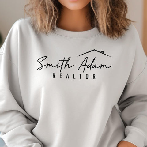 Personalized Embroidered Realtor Sweatshirts T-Shirt, Real Estate Agent Pullover Hoodie, Home Girl Sweater, Gifts For Realtor