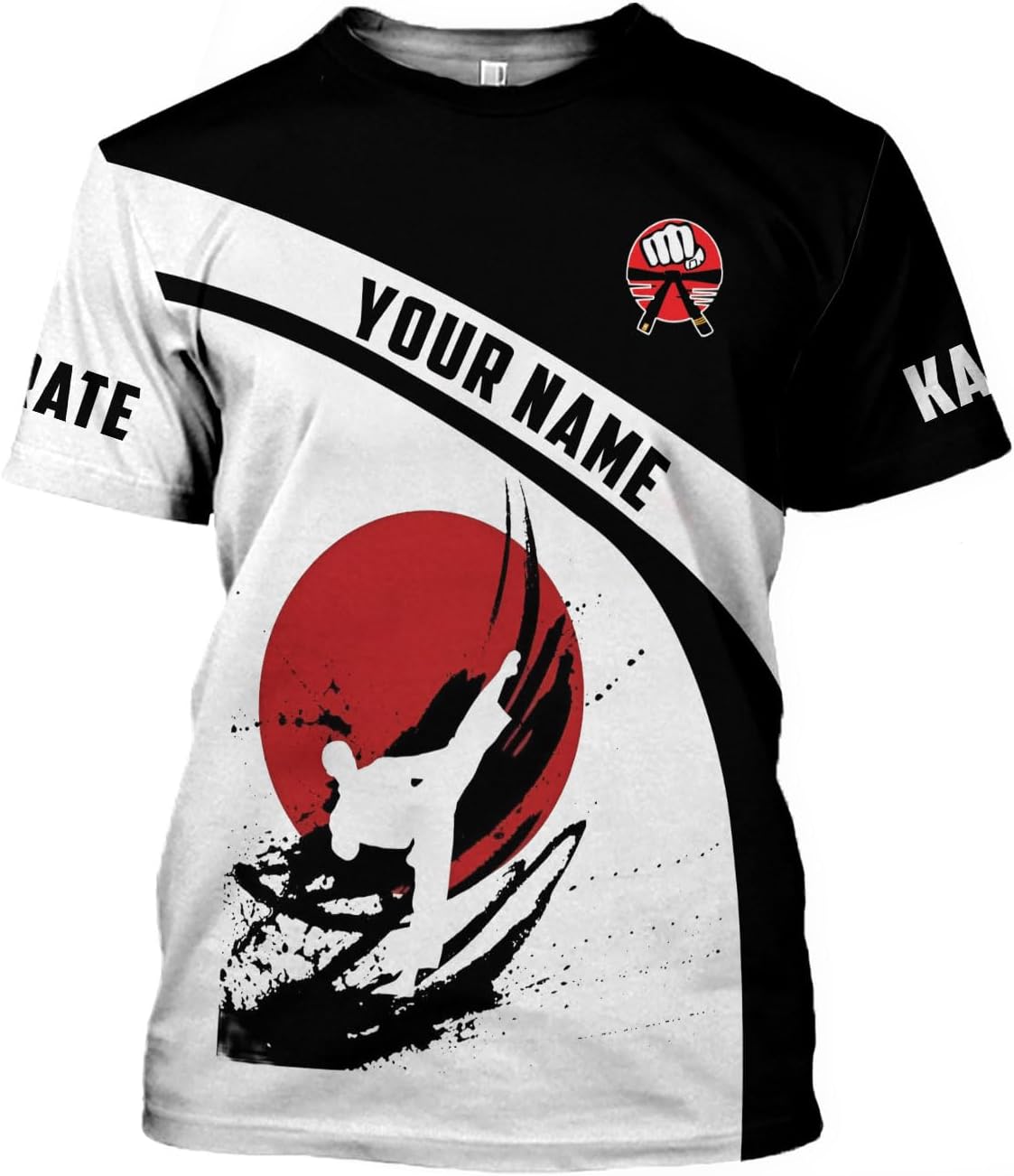 MAPrints Personalized Karate 3D Tshirt Cool Karate Gift for Boys Girls Karate Lovers T-Shirt Karate Shirts Uniform Size S-5XL