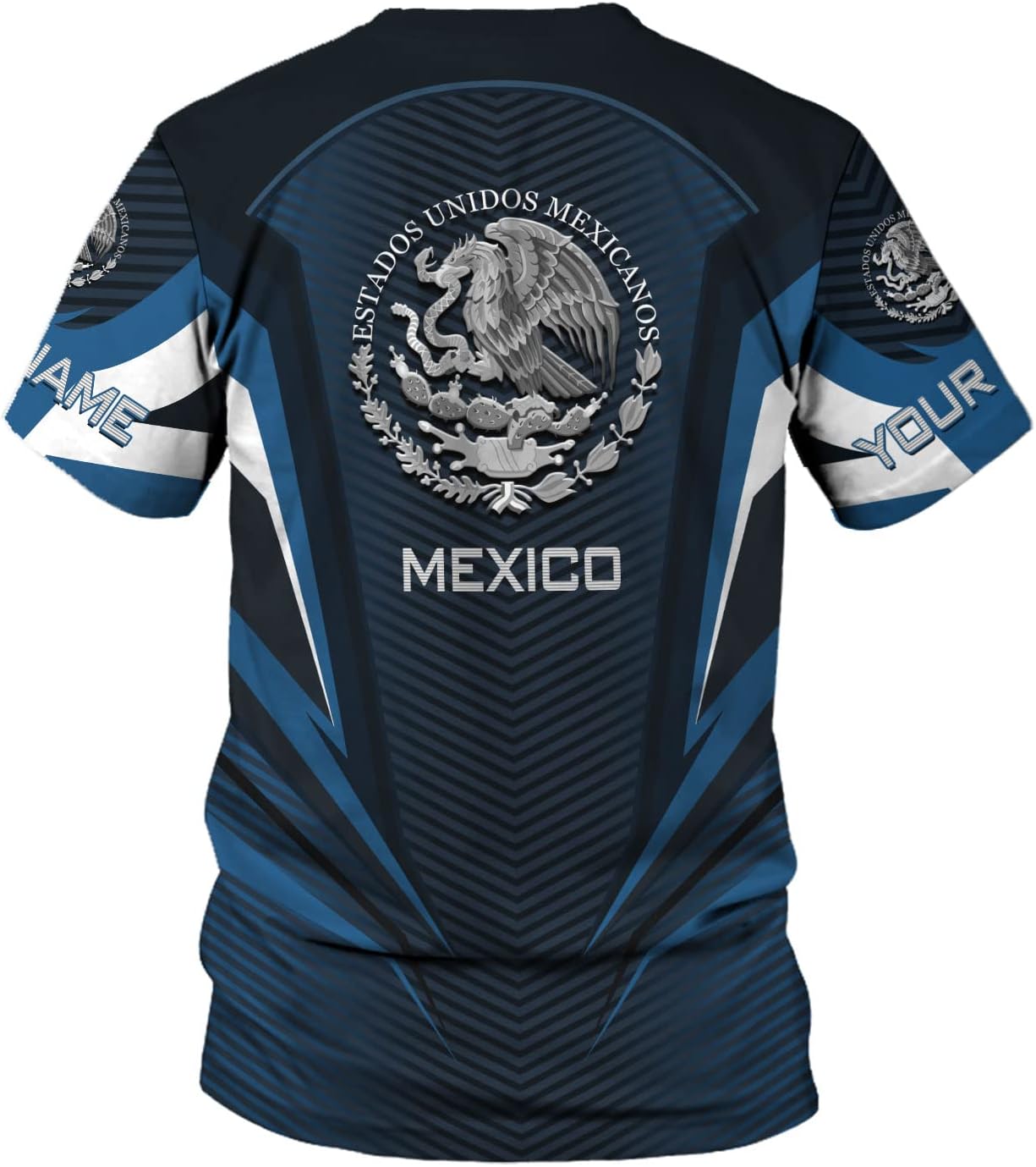 Mostprints Personalized Name Mexican Shirts for Men 3D, Customized Mexico Shirts for Men, Mexico Shirts for Women Mexico Shirt