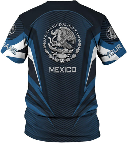 Mostprints Personalized Name Mexican Shirts for Men 3D, Customized Mexico Shirts for Men, Mexico Shirts for Women Mexico Shirt