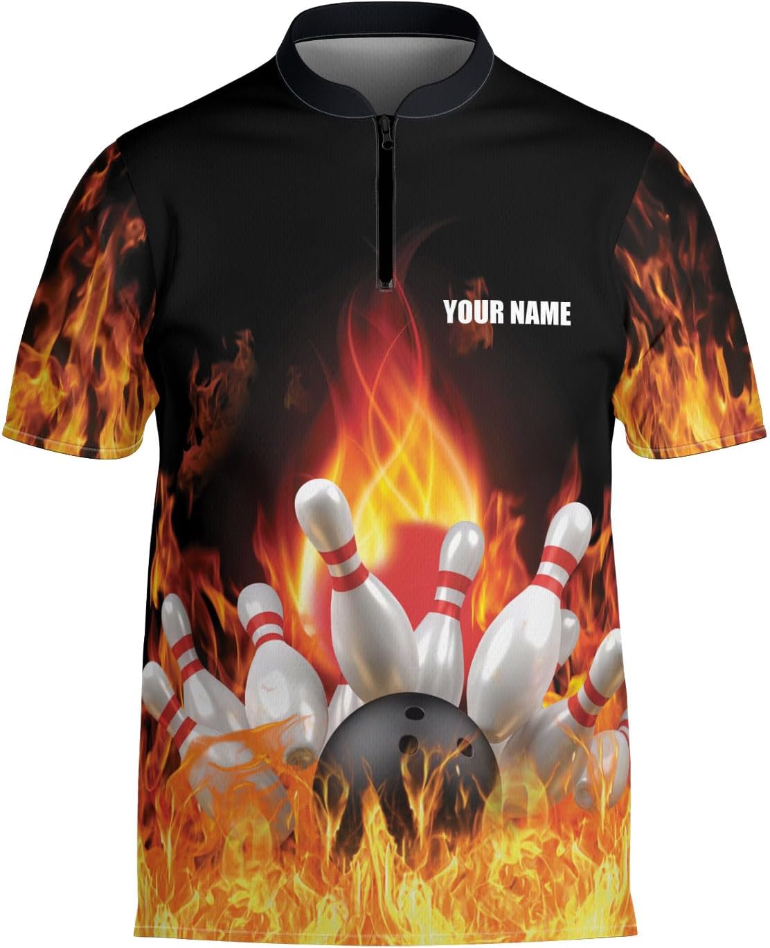 Ligthuy Personalized Bowling Jersey 3D, Bowling Shirts for Team, Bowling Shirt Unisex for Men Women, Bowling Shirts for Men