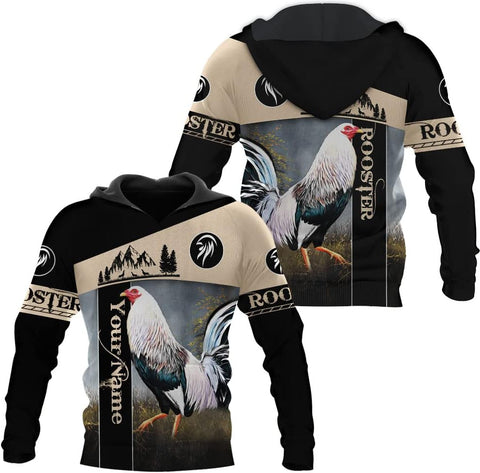 Personalized Rooster Hoodie, Rooster Hoodies for Men Sudadera De Mexico Hombre Unisex Hoodie, T Shirt, Zip Up Hoodie, Sweatshirt for Men Women HD766 Multicolor