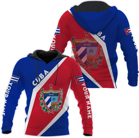 Ligthuy Personalized Name Cuba Shirt 3D, Cuban Tshirts for Men and Women, Cuba Flag Shirt, Sweatshirt, Hoodies, Zip Hoodies