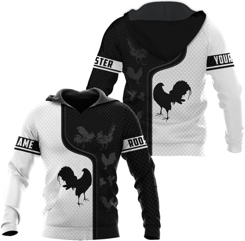 Mostefy Personalized Name Rooster Shirt 3D, Rooster Shirts for Men, Chicken Tshirts Shirts for Women, Funny Chicken Shirts