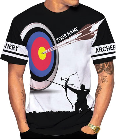 Personalized Men's Archery Shirts, Custom Name & Team Name Jerseys, S-5XL Polo Shirts