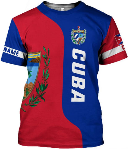 Ligthuy Personalized Name Cuba Shirt 3D, Cuban Tshirts for Men and Women, Cuba Flag Shirt, Sweatshirt, Hoodies, Zip Hoodies