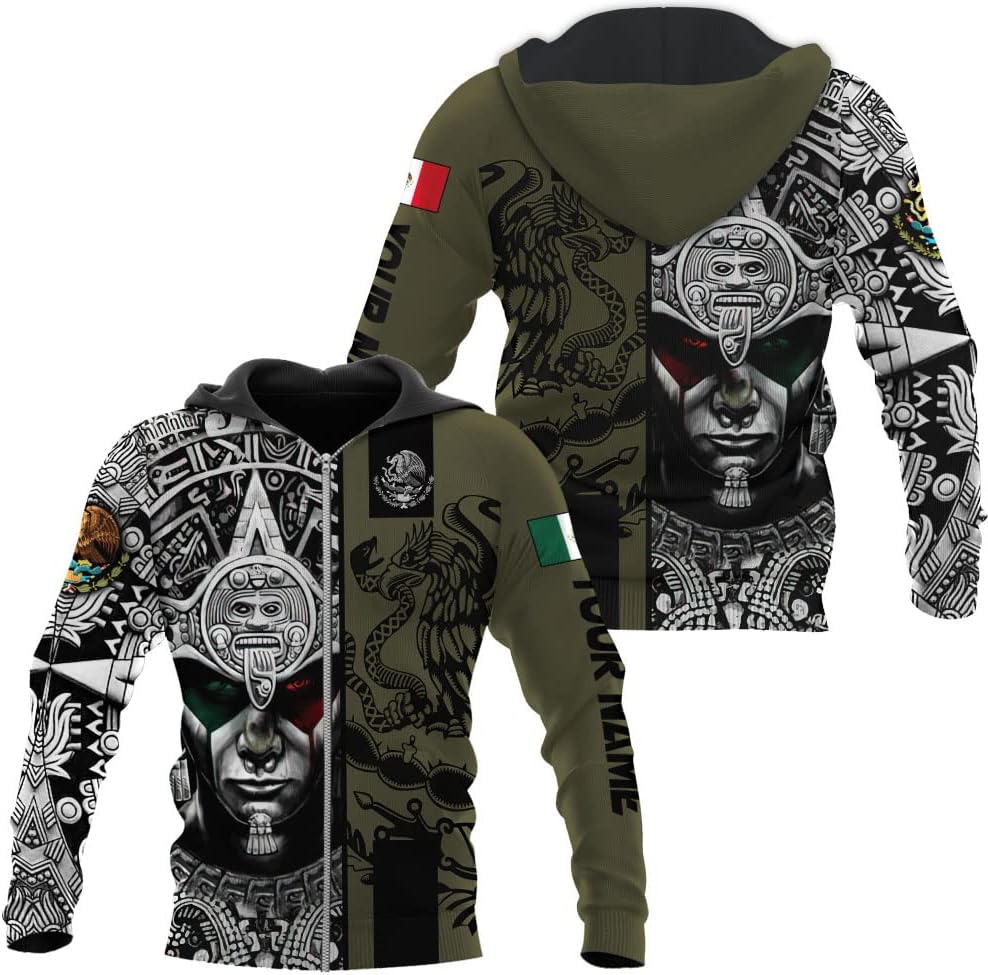 Personalized Name Mexican Hoodie 3D, Customized Mexican Hoodies for Men, Unisex Mexico Hoodie 3D, Mexico Hoodies for Men, Mexico Flag Gift for Women, T Shirt, Zip Up Hoodie, Sweatshirt HD22