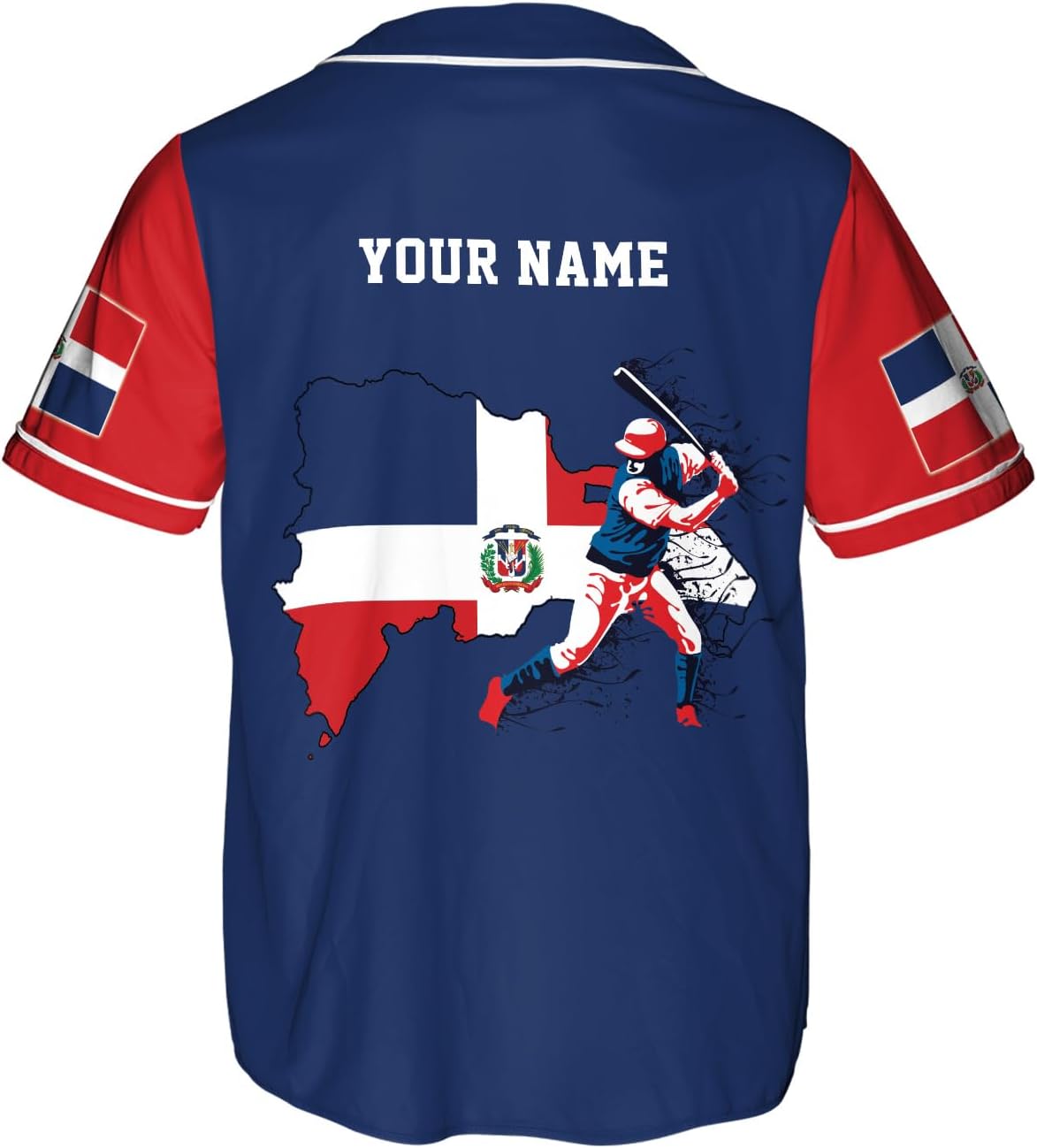 Podagree Personalized Dominican Republic Baseball Jersey Shirt,Team Name Republic Dominicana Baseball Jersey for Men,Women