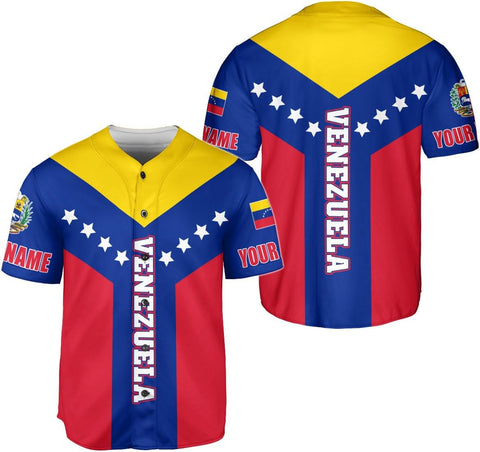 Custom Venezuela Jerseys for Men Venezuela Flag T-Shirt Venezuela Coat of Arms Shirt Venezuelan Pride Venezuela Flag Jerseys