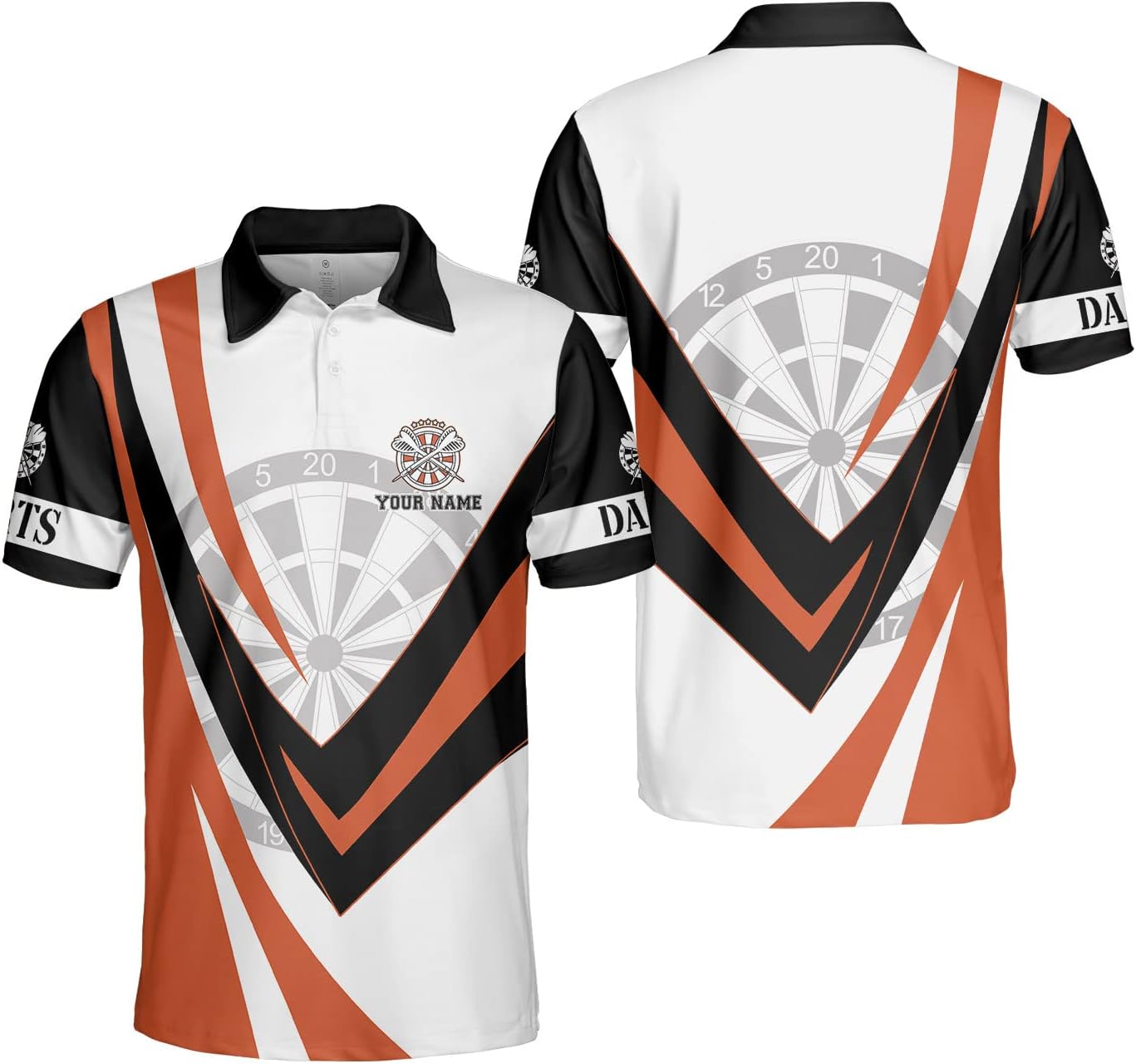Personalized Name Dart 3D Polo Shirt, Dart Shirts, Mens Dart Shirts, Funny Dart Tshirts, Dart Team Shirts Gifts (PL03)