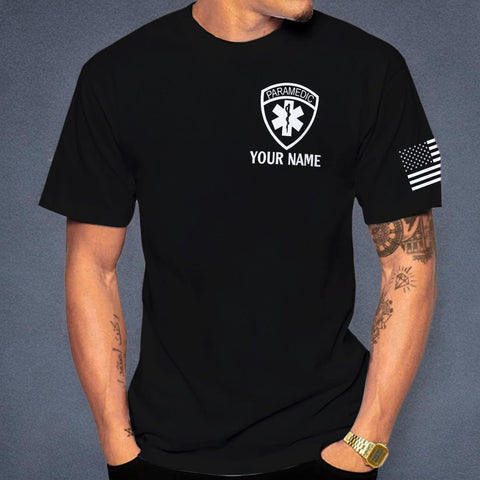 Mostefy Personalized EMT Shirt, EMS Shirt, Customized EMS Shirts,EMT Paramedic Uniform Emergency Medical Technician Shirts