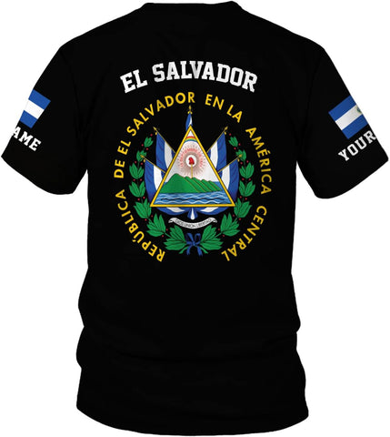 Personalized El Salvador Flag Shirt - Men & Women Salvadorans Pride Tshirt