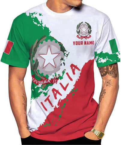 Parvii Personalized Italian Shirt, Italian Shirts for Men & Women, Italia T Shirts, Italy Tshirt, Italian Flag Shirt Gift
