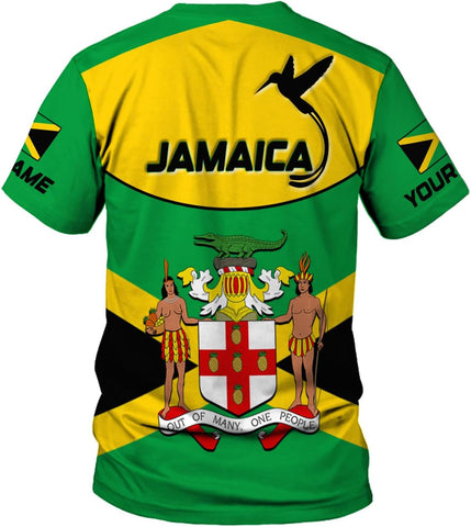 MoonArt Personalized Jamaica Shirt Custom Jamaica Flag Lion Hoodie for Men and Women, Jamaican Pride T-Shirt, Jamaicana