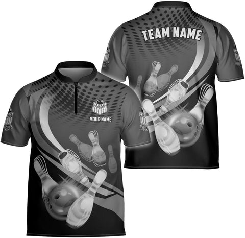 Ligthuy Personalized Bowling Jersey 3D, Bowling Shirts for Team, Bowling Shirt Unisex for Men Women, Bowling Shirts for Men 2