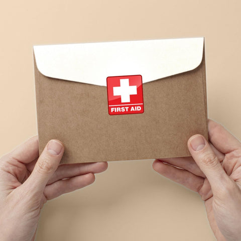 (3pcs) First Aid Sticker, First Aid Stickers for First Aid Box, Medical Stickers, First Aid Kit Sticker, Vet Med - Vinyl Stickers Waterproof for Water Bottles Laptop Phone Car Window Helmet 3 Inches