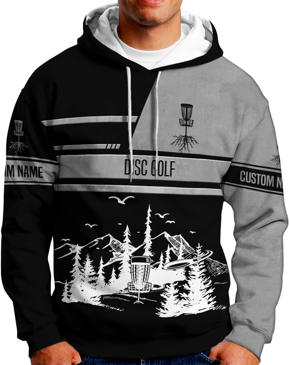 Personalized Disc Golf T-Shirt 3D All Over Printing S-5XL, Disc Golf Shirts for Men, Mens Disc Golf Tee Shirt