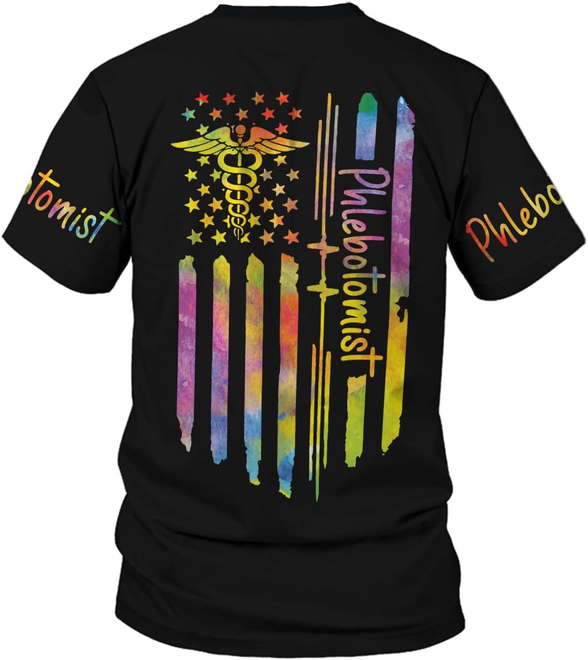 MoonArt Personalized Name Phlebotomist Shirt Gifts USA Phlebotomy Graduation Syringe Hospital Tech Nursing Emergency Shirts