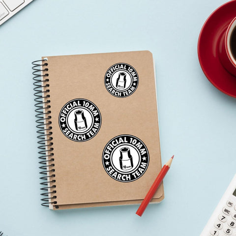 3 Pcs 10MM Search Team Sticker Funny Mechanic Stickers 10MM Search Team Stickers Official 10MM Search Team Sticker Waterproof for Laptop Bottle Phone Car Helmet Hard Hat Funny Gifts Sticker 3"x3"