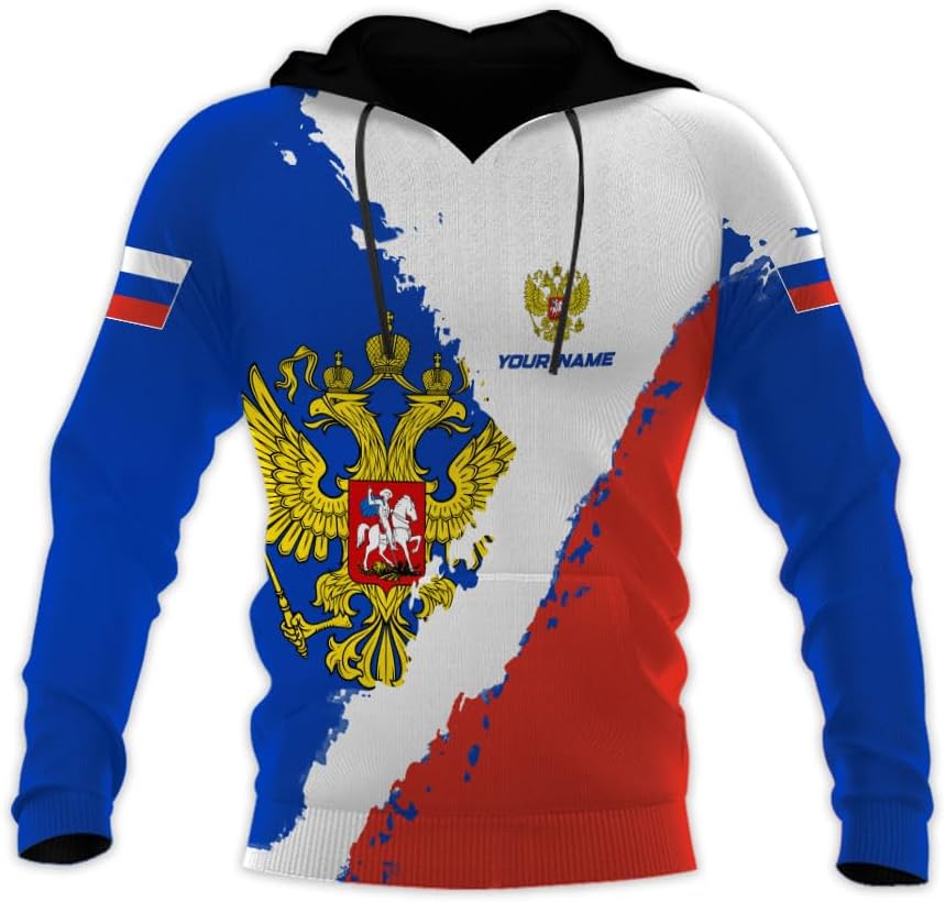 AOVL Personalized Russia Flag & Coat of Arms Pride Shirts