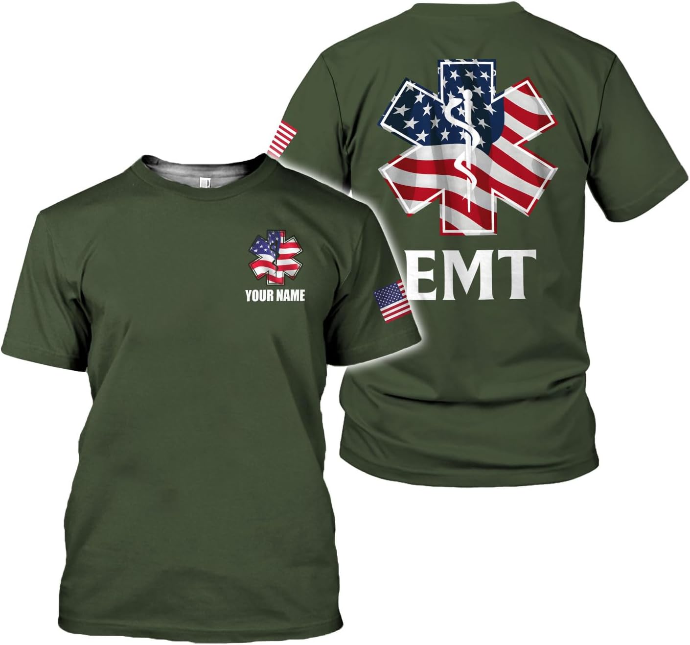 Mostefy Personalized EMT Shirt, EMS Shirt, Customized EMS Shirts,EMT Paramedic Uniform Emergency Medical Technician Shirts
