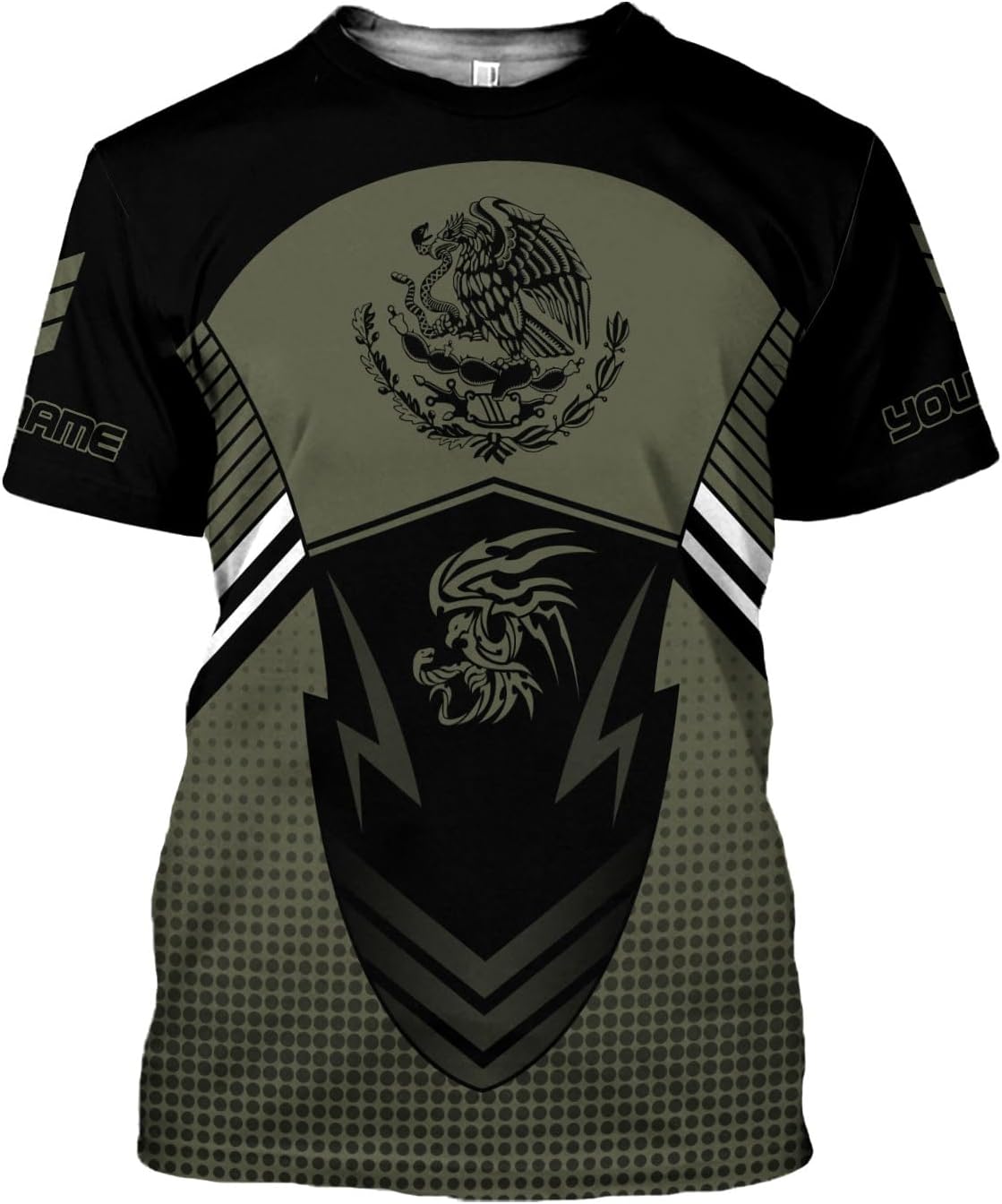 Rivelus Personalized Name Mexican Shirts for Men, Customized Mexico Shirts for Men, Mexico Shirts for Women Mexico Shirt