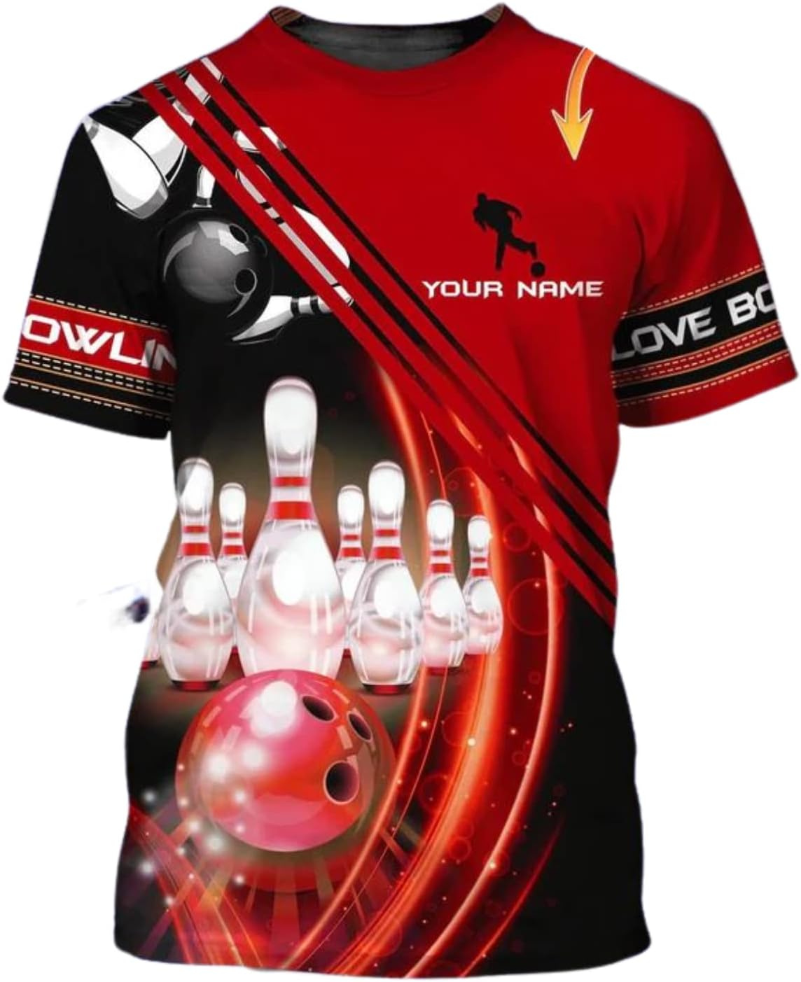 Personalized Bowling Shirts for Men and Women 3D, Bowling Shirts with Name, Custom Bowling Shirts Gift for Bowling Lover2