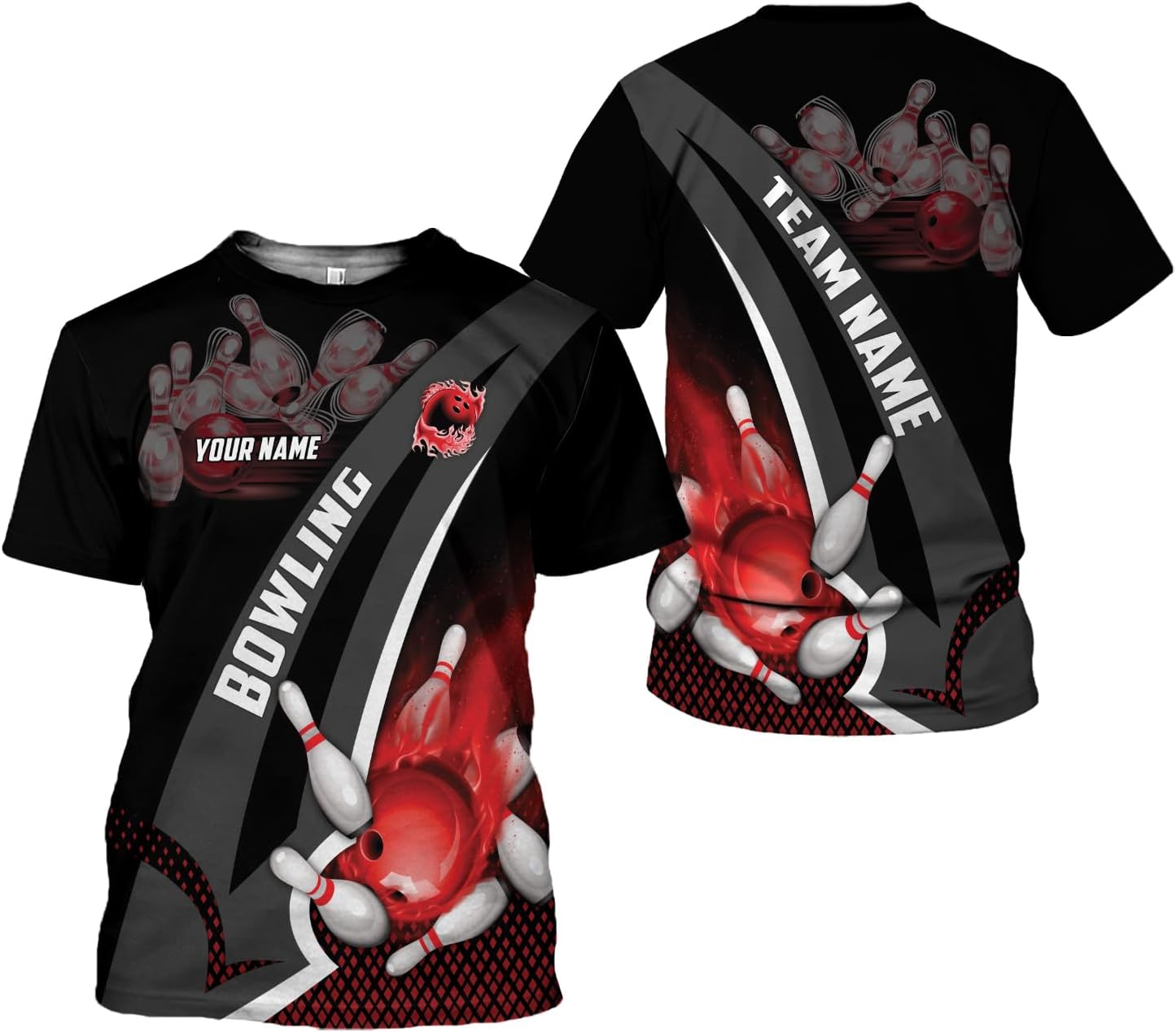 AOVL Custom Bowling Shirts for Men Bowling Shirts Bowling Shirts Unisex Bowling Jerseys for Men Custom Bowling Shirts for Men
