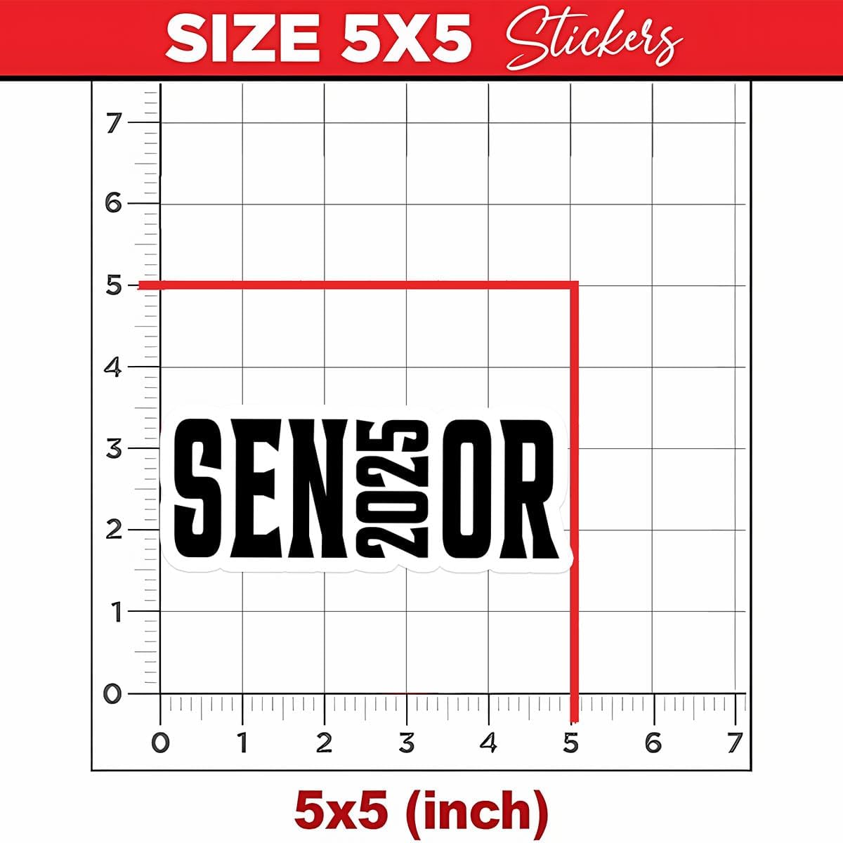 3 Pcs Senior 2025 Stickers, Senior Stickers, Senior Car Decorations Class of 2025, Senior Year 2025 - Stickers for Laptop Water Bottle Phone Car Window Helmet Vinyl Stickers 3 Inches (5x5)