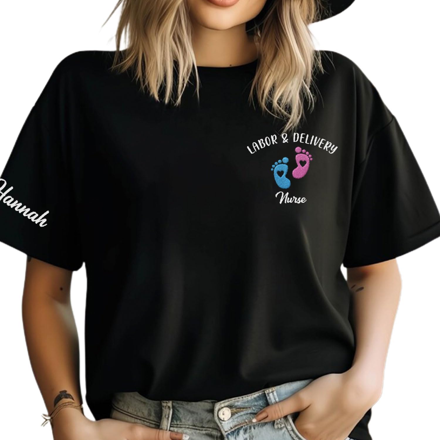 Leeprints L&D Sweatshirt, Personalized LD Shirt, Nurse Appreciation Gift