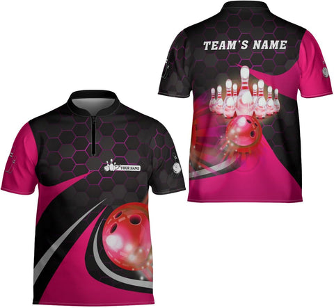 Ligthuy Personalized Name Bowling Jersey 3D, Custom Bowling Shirts for Team, Bowling Shirt Unisex for Men & Women4