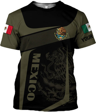 Personalized Name Mexican Shirts for Men, Customized Mexico Shirts for Men, Mexico Shirts for Women Mexico Shirt Eagle Flag