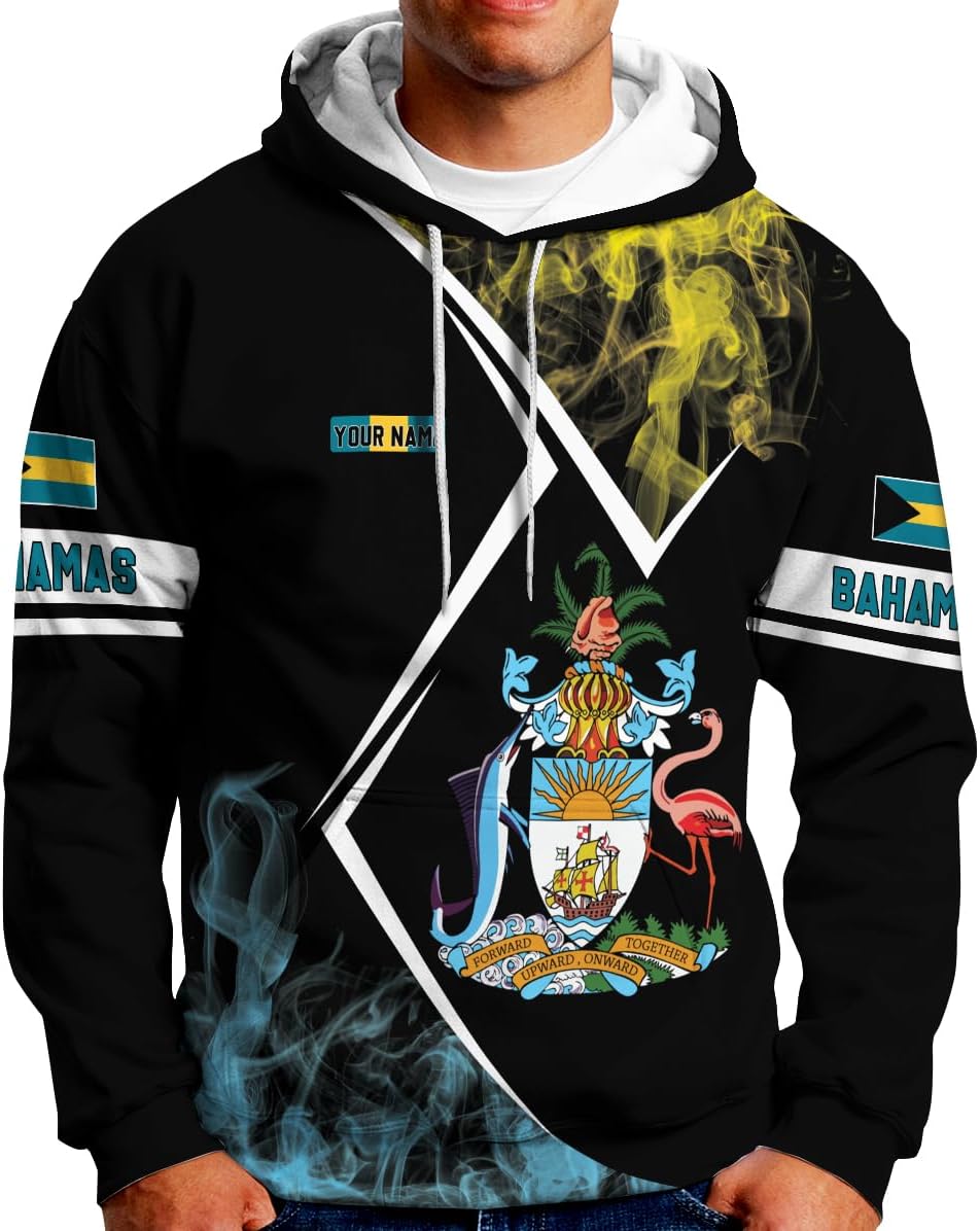 Personalized Bahamas Shirt 3D Custom Bahamas Flag Shirt for Men and Women Bahamas Pride Shirt