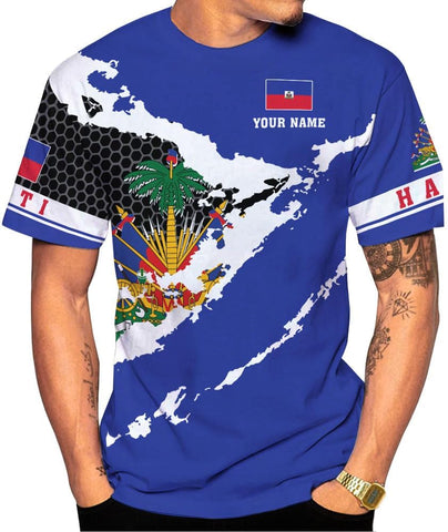 Ligthuy Personalized Haiti Shirt 3D, Haitians Flag Pride Shirt, Haiti Shirts for Men & Women, Haitian Pride Tshirt S-5XL