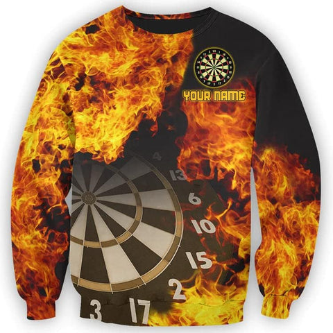 Personalized 3D Dart Shirts for Men, Dart Tshirts for Team, Dart League T-Shirt, Dart Gift, Graphic Darts Print Short Sleeve