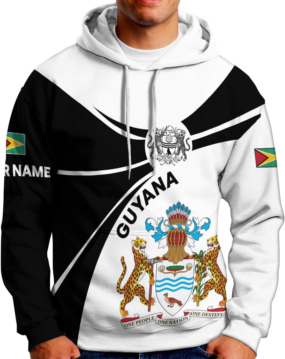 Personalized Name Guyana Shirts for Men and Women,Guyana Flag Funny Patriotic T-Shirt, Guyanese Pride Flag Shirt