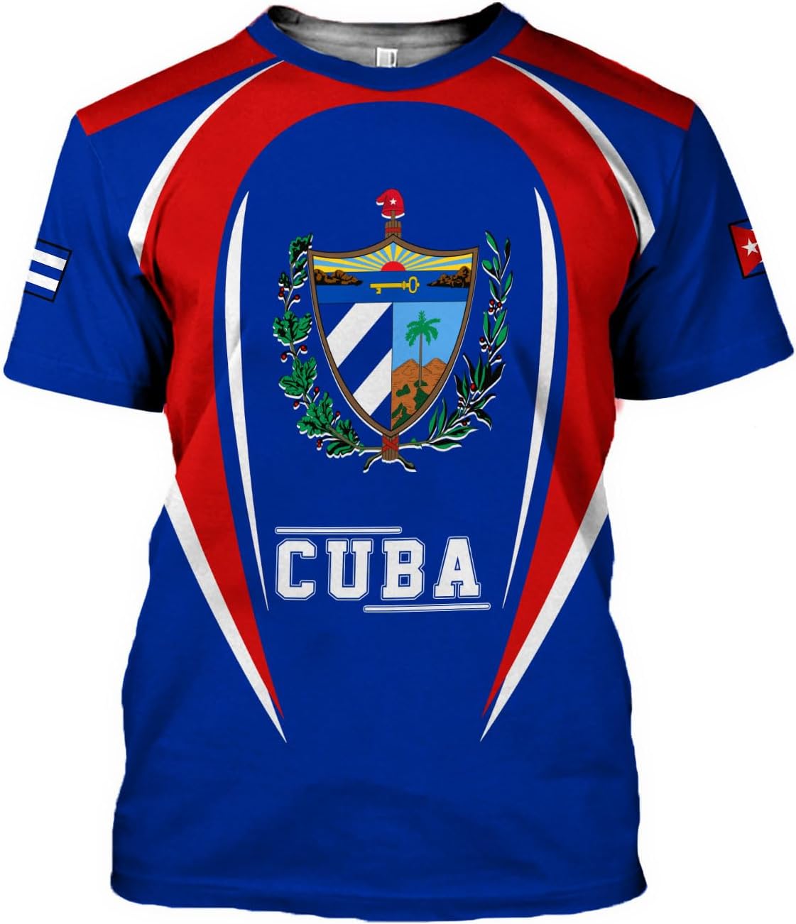 MoonArt Personalized Name Cuba Shirt 3D, Cuban Tshirts for Men and Women, Cuba Flag Shirt, Sweatshirt, Hoodies, Zip Hoodies