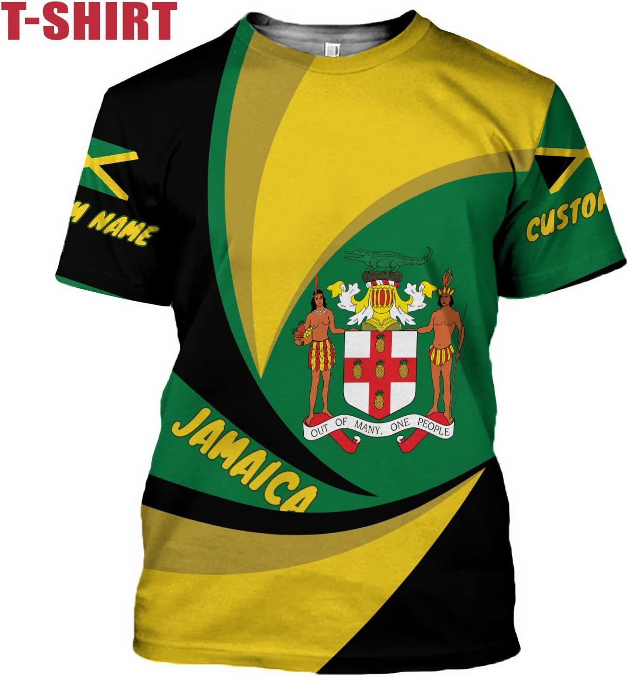 Personalized Jamaica Shirt Custom Jamaica Flag Lion Hoodie for Men and Women, Jamaican Pride Hoodie, Jamaicana Hoodie