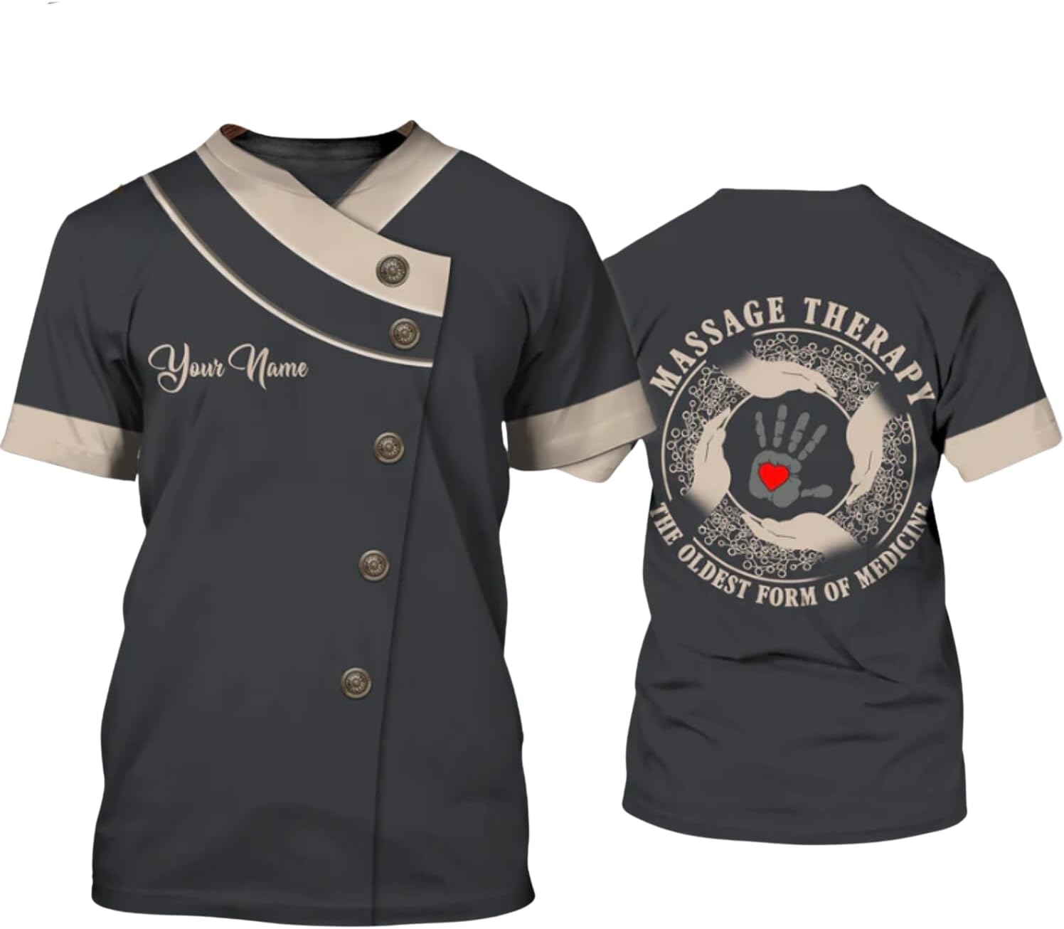 MAPrints Personalized Massage Therapist T Shirt 3D All Printing, Massage Shirt, Massage Therapist Shirts for Women S-5XL