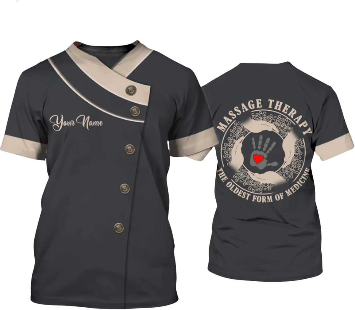 MAPrints Personalized Massage Therapist T Shirt 3D All Printing, Massage Shirt, Massage Therapist Shirts for Women S-5XL