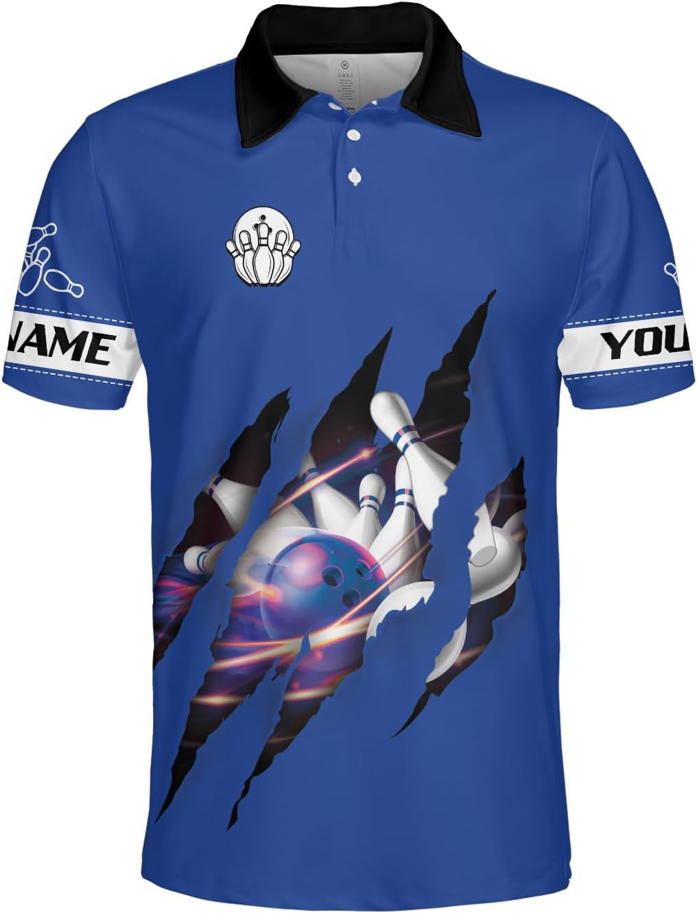 Custom Bowling Polo Shirt Personalized 3D Team Name Bowling Shirts for Men Women Jersey Unisex Bowler Short Sleeve Gift Tee