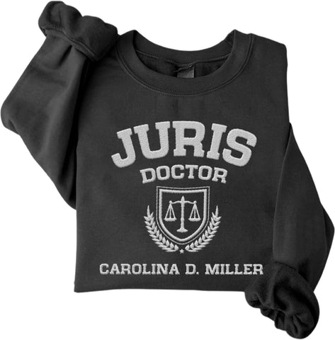 Suseaz Embroidered Lawyer Sweatshirt, Lawyers Tshirt, Law Student Shirt, Law School Graduate Gift For Attorney Sweatshirt Tee