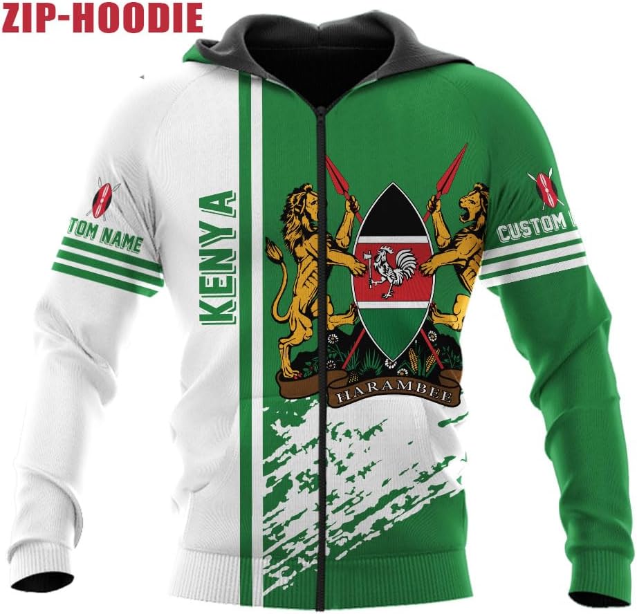 Personalized Kenya Flag 3D Shirts - Kenyan Pride Gift