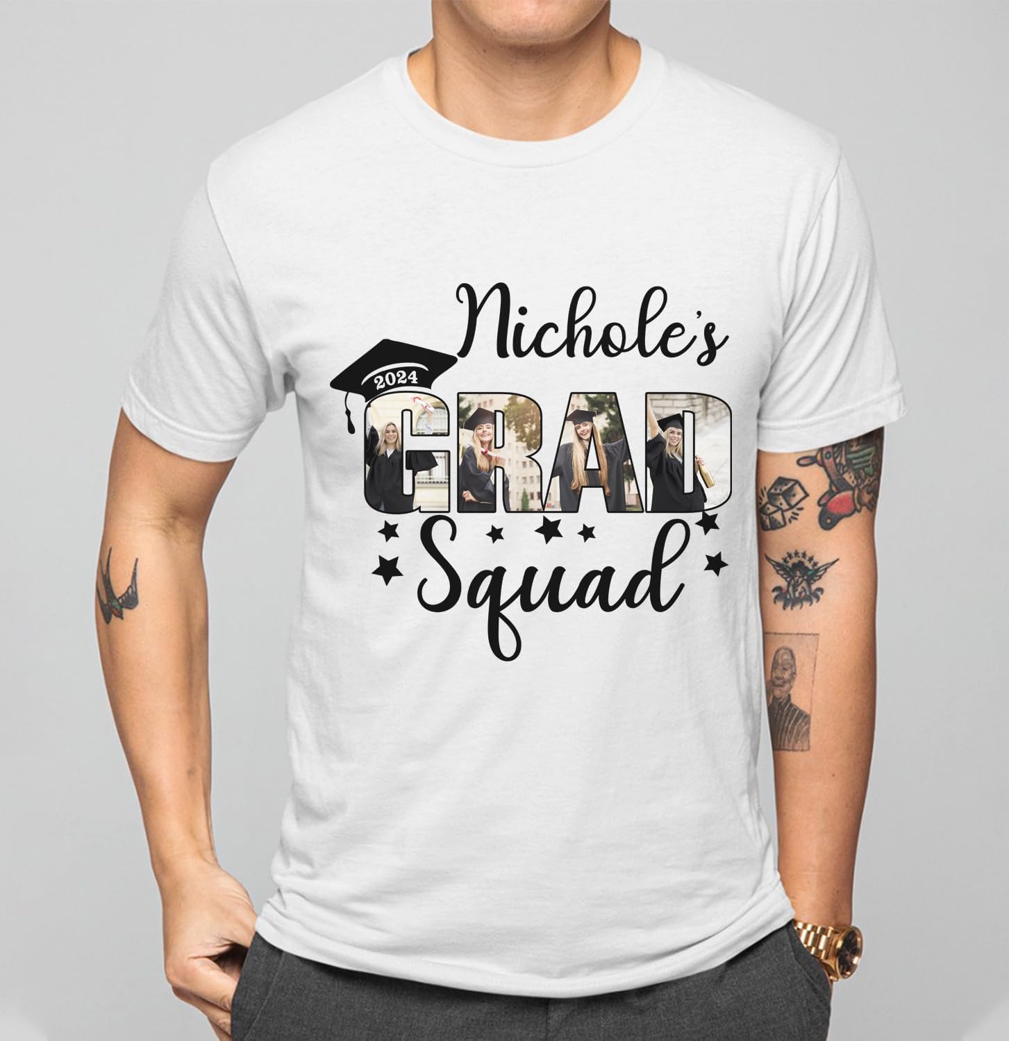 Personalized Graduation 2024 Shirt Proud Family of A Class of 2024 Graduate Class of 2024 Senior Class of 2024 Class of 2024
