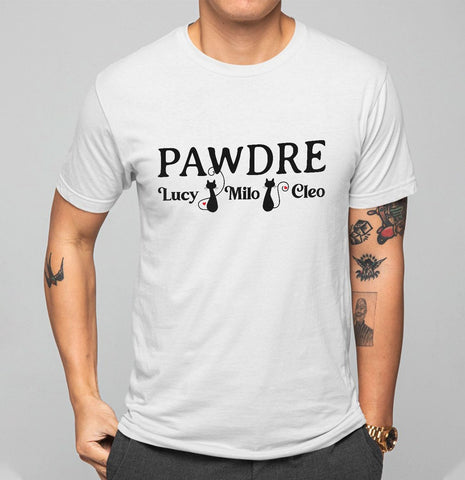 Personalized Best Cat Dad Ever Shirt, Cat Daddy Fathers Day Custom Photo Funny Custom Cat Dad Shirt with Pet Names (Cotton, TS73)