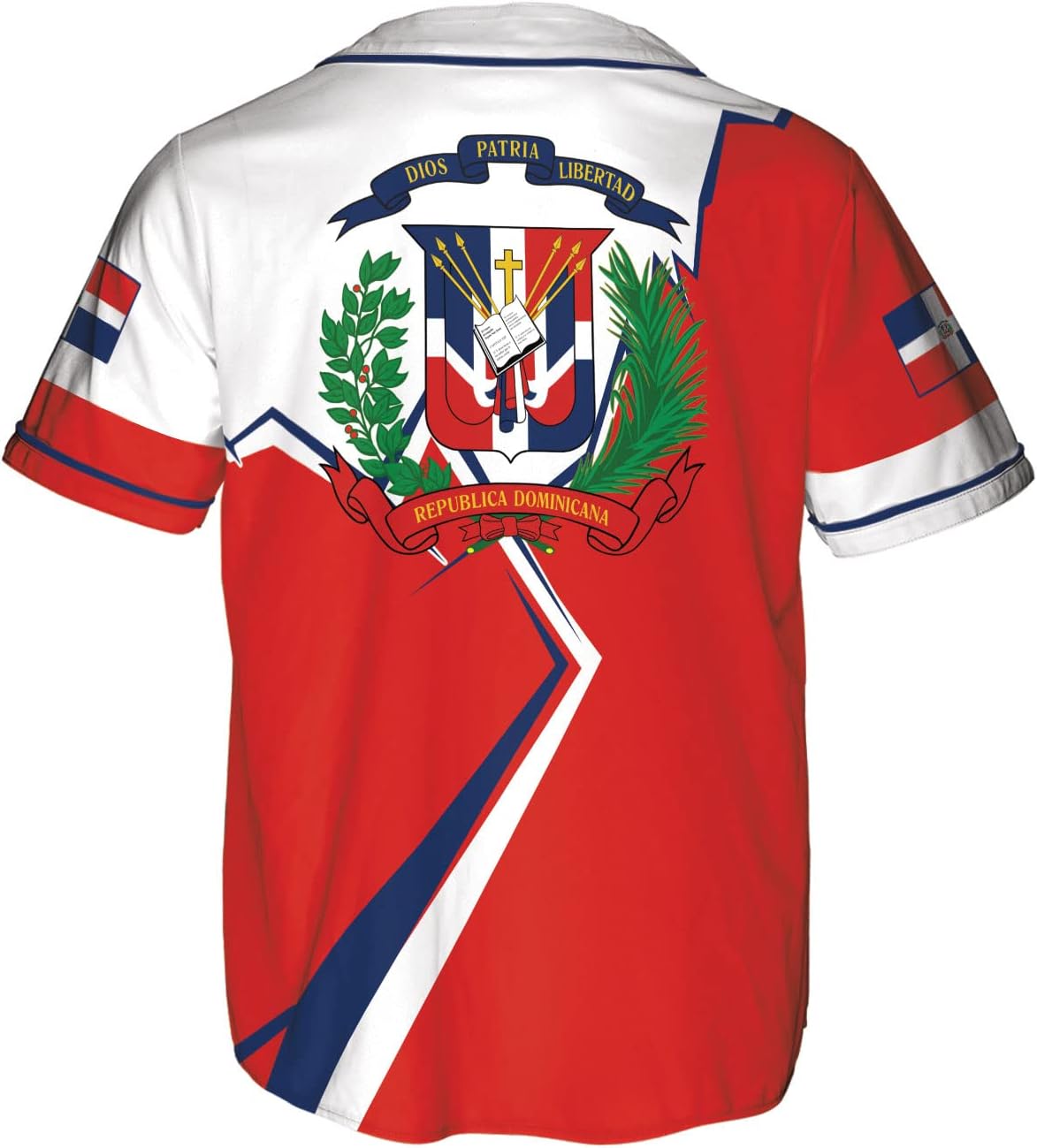 Leprints Personalized Dominican Republic Baseball Jersey Shirt,Team Name Republic Dominicana Baseball Jersey for Men,Women