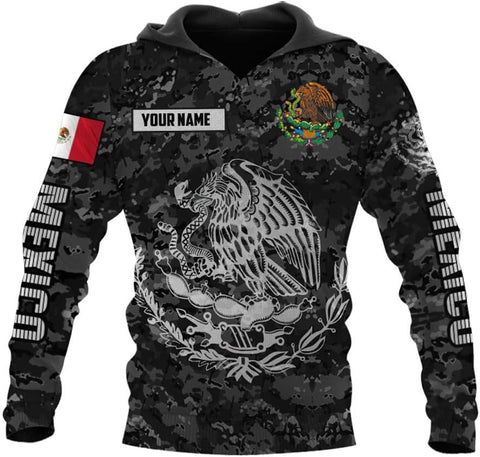 Personalized Name Mexican Hoodie 3D, Customized Mexican Hoodies for Men, Unisex Mexico Hoodie 3D, Mexico Hoodies for Men, Mexico Flag Gift for Women, T Shirt, Zip Up Hoodie, Sweatshirt HD26